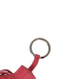 Hermes Carmen Keychain Rose Lipstick Milo Lambskin Palladium Hardware