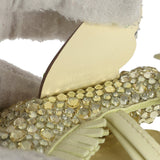 Custom Yellow Swarovski Crystal Hermes Pegase Bedazzled Rodeo Bag Charm PM Jaune Milton Milo Lambskin