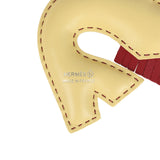 Hermes Hibouton Shrimp Bag Charm Multi Milo Lambskin