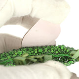 Custom Swarovski Crystal Hermes Rodeo Bag Charm PM Vert Yucca, Vert Criquet & Mauve Pale Milo Lambskin