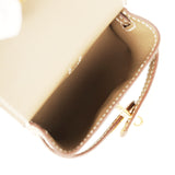 Hermes Kelly Festival Bag Charm Etoupe Swift Gold Hardware