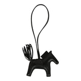 Hermes Rodeo Bag Charm PM So Black Touch Milo Lambskin and Matte Alligator