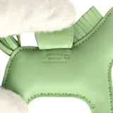 Hermes Rodeo Bag Charm PM Vert Criquet Touch Milo Lambskin and Matte Alligator