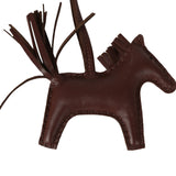 Hermes Rodeo Rock Bag Charm PM Terre Milo Lambskin Palladium Hardware