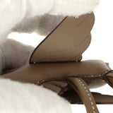 Hermes Pegase Rodeo Bag Charm PM Etoupe Milo Lambskin