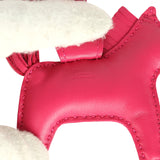 Hermes Rodeo Bag Charm PM Rose Mexico Milo Lambskin