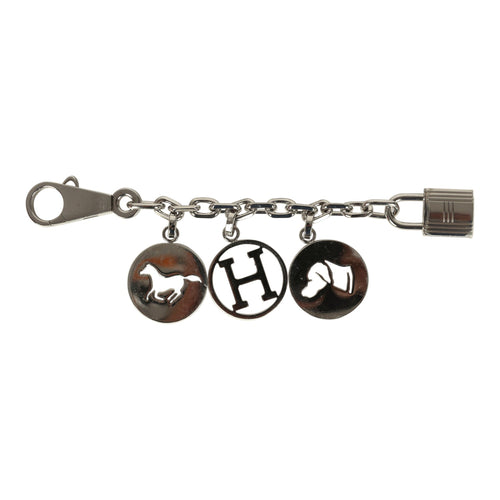 Pre-owned Hermes Breloque Olga Bag Charm Palladium Hardware