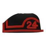 Hermes Rodeo Robeo 24 Charm PM Terre, Black and Rouge Radieux Milo Lambskin