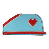 Hermes Rodeo Robeo Coeur Charm PM Rose Darling, Bleu Celeste & Rouge Radieux Milo Lambskin