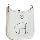Hermes Evelyne TPM New White Clemence Gold Hardware