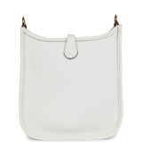 Hermes Evelyne TPM New White Clemence Gold Hardware