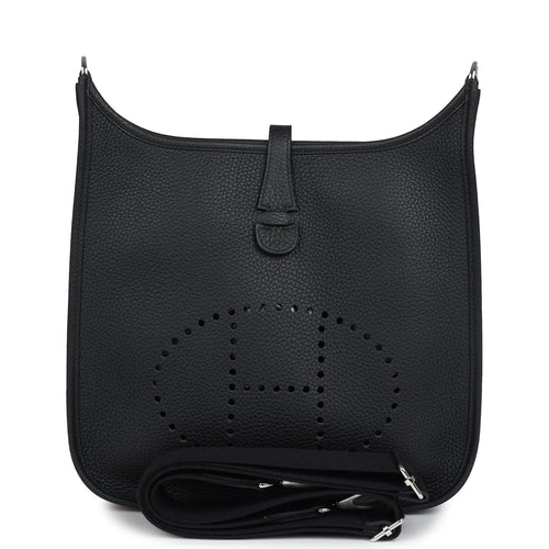 Hermes Evelyne III PM Black Clemence Palladium Hardware