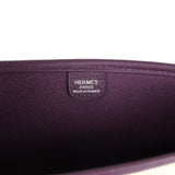 Hermes Evelyne III PM Cassis Clemence and Ecru Toile H Palladium Hardware