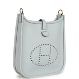 Hermes Evelyne TPM Bleu Pale Clemence Palladium Hardware