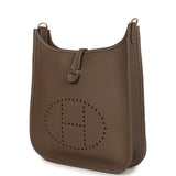 Hermes Evelyne III PM Etoupe Clemence Gold Hardware