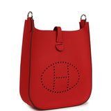 Hermes Evelyne Sellier TPM Rouge Radieux Epsom Palladium Hardware