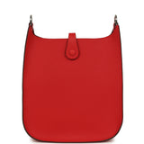 Hermes Evelyne Sellier TPM Rouge Radieux Epsom Palladium Hardware