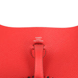 Hermes Evelyne Sellier TPM Rouge Radieux Epsom Palladium Hardware