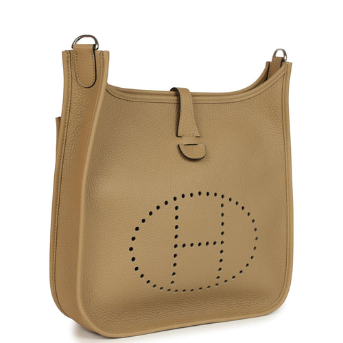 Hermes Evelyne III PM Poussiere Clemence Palladium Hardware