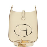 Hermes Evelyne Sellier TPM Craie Epsom Gold Hardware