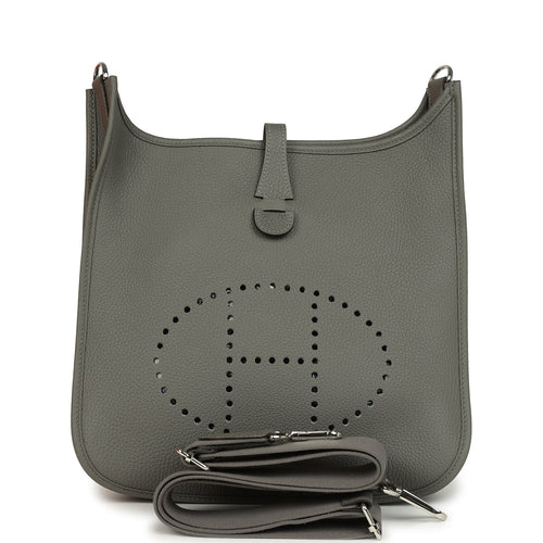 Hermes Evelyne III PM Gris Meyer Clemence Palladium Hardware