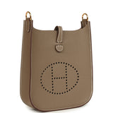 Hermes Evelyne Sellier TPM Etoupe Epsom Gold Hardware