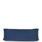 Hermes Evelyne Sellier TPM Bleu Tie Epsom Palladium Hardware