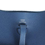 Hermes Evelyne Sellier TPM Bleu Tie Epsom Palladium Hardware