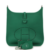Hermes Evelyne III PM Vert Vertigo Clemence Palladium Hardware