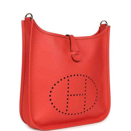 Hermes Evelyne I PM Rose Jaipur Epsom Palladium Hardware