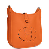 Hermes Evelyne 23 Orange Clemence Palladium Hardware