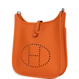 Hermes Evelyne 23 Orange Clemence Palladium Hardware