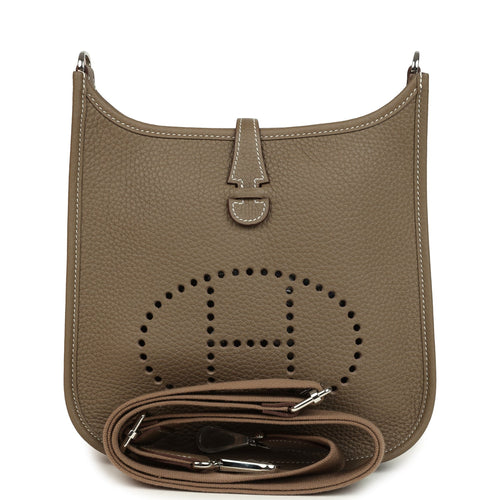 Hermes Evelyne 23 Etoupe Clemence Palladium Hardware