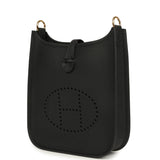 Hermes Evelyne TPM Black Clemence Gold Hardware