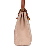 Hermes Herbag Zip Pm 31 Ecru Beige and Naturel Viking Criss Toile Fauve Hunter Gold Hardware