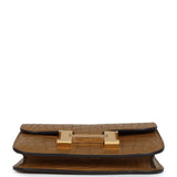 Hermes Constance Slim Wallet Kraft Matte Alligator Gold Hardware