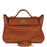 Hermes 24/24 29 Fauve Barenia Faubourg Gold Hardware