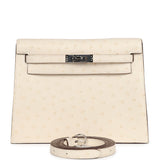 Hermes Kelly Danse Nata Ostrich Palladium Hardware