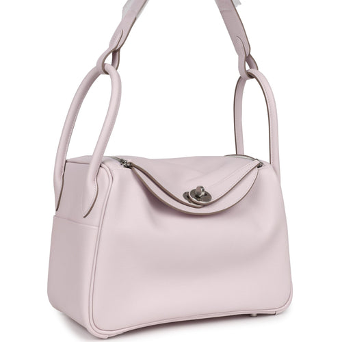 Hermes Lindy 26 Mauve Pale Evercolor Palladium Hardware