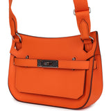 Hermes Mini Jypsiere Orange Minium Swift Palladium Hardware