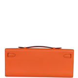 Hermes Kelly Cut Orange Swift Palladium Hardware