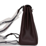Hermes Kelly Ado II Backpack Rouge Sellier Verso Evercolor Palladium Hardware