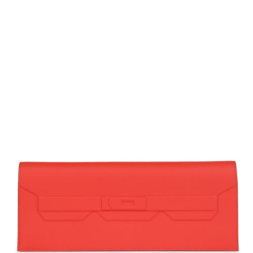 Hermes Shadow Birkin Clutch Orange Field Swift