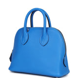 Hermes 1923 Bolide Mini Bleu France Evercolor Palladium Hardware
