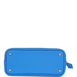 Hermes 1923 Bolide Mini Bleu France Evercolor Palladium Hardware