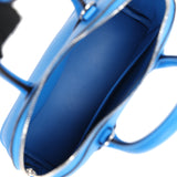 Hermes 1923 Bolide Mini Bleu France Evercolor Palladium Hardware