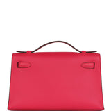 Hermes Kelly Pochette Rose Extreme Swift Palladium Hardware
