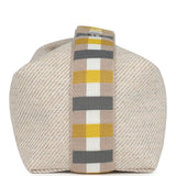 Hermes Bride-A-Brac Au Carre Case PM Seigle Wool Palladium Hardware