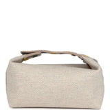 Hermes Bride-A-Brac Au Carre Case PM Seigle Wool Palladium Hardware