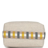 Hermes Bride-A-Brac Au Carre Case PM Seigle Wool Palladium Hardware